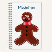 Personalisiertes Weihnachts-Lebkuchenbuch Notizblock (Vorderseite)