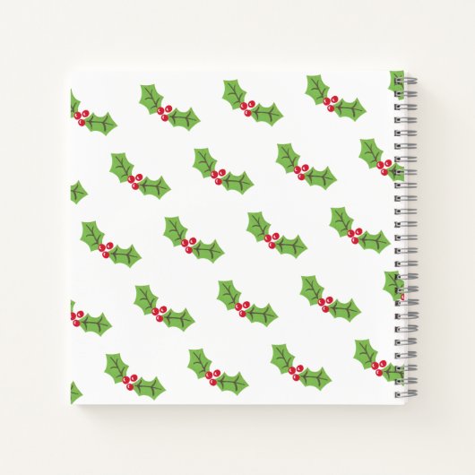 Personalisiertes Weihnachts-Lebkuchenbuch Notizblock (Rückseite)