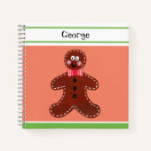 Personalisiertes Weihnachts-Lebkuchenbuch Notizblock (Vorderseite)