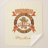 Personalisiertes Weihnachts-Lebkuchenlaufteam Sherpadecke (Vorderseite)