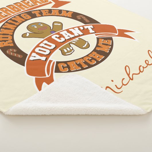 Personalisiertes Weihnachts-Lebkuchenlaufteam Sherpadecke (3/4)