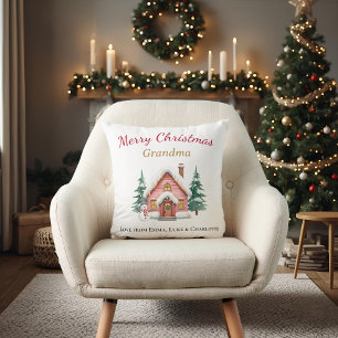 Personalisiertes Weihnachts-Oma-Kissen-Geschenk Kissen