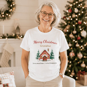 Personalisiertes Weihnachts-Oma-Shirt-Geschenk T-Shirt