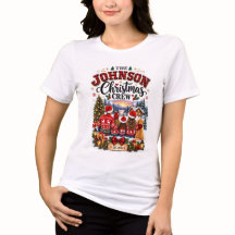 Personalisiertes Weihnachts-T-Shirt für die Famili