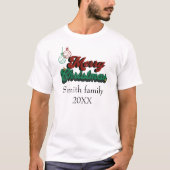Personalisiertes Weihnachts-T-Shirt T-Shirt (Vorderseite)