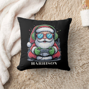 Personalisiertes Weihnachts-Videospiel Santa Xmas Kissen