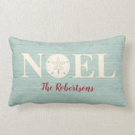 Personalisiertes Weihnachts-Weihnachten an der Küs Lendenkissen