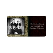 Personalisiertes Weihnachts-Weihnachtsschild für d Adressaufkleber (Vorne)