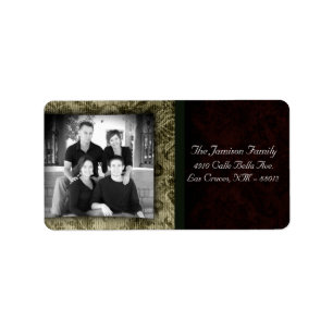 Personalisiertes Weihnachts-Weihnachtsschild für d Adressaufkleber