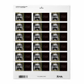 Personalisiertes Weihnachts-Weihnachtsschild für d Adressaufkleber (Vorne)