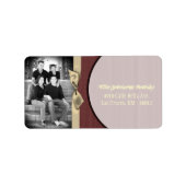 Personalisiertes Weihnachts-Weihnachtsschild für d Adressaufkleber (Vorne)