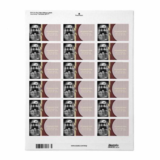 Personalisiertes Weihnachts-Weihnachtsschild für d Adressaufkleber (Vorne)