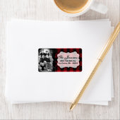 Personalisiertes Weihnachts-Weihnachtsschild für d Adressaufkleber (Insitu)