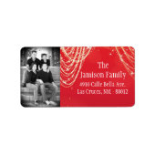 Personalisiertes Weihnachts-Weihnachtsschild für d Adressaufkleber (Vorne)