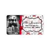 Personalisiertes Weihnachts-Weihnachtsschild für d Adressaufkleber (Vorne)