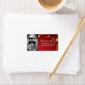 Personalisiertes Weihnachts-Weihnachtsschild für d Adressaufkleber (Insitu)