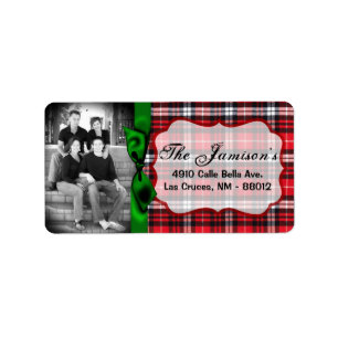 Personalisiertes Weihnachts-Weihnachtsschild für d Adressaufkleber