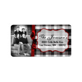 Personalisiertes Weihnachts-Weihnachtsschild für d Adressaufkleber (Vorne)