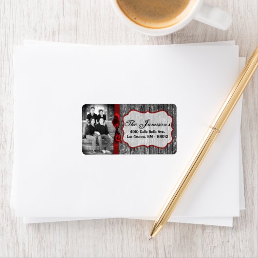 Personalisiertes Weihnachts-Weihnachtsschild für d Adressaufkleber (Insitu)