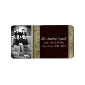 Personalisiertes Weihnachts-Weihnachtsschild für d Adressaufkleber (Vorne)