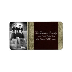 Personalisiertes Weihnachts-Weihnachtsschild für d Adressaufkleber