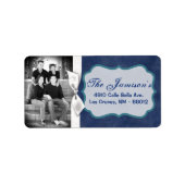 Personalisiertes Weihnachts-Weihnachtsschild für d Adressaufkleber (Vorne)