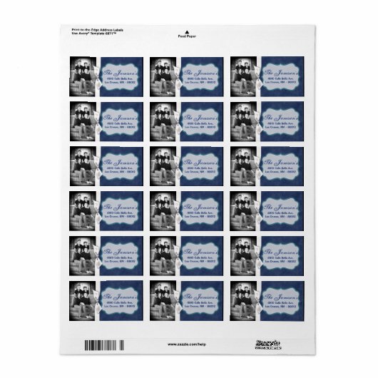 Personalisiertes Weihnachts-Weihnachtsschild für d Adressaufkleber (Vorne)