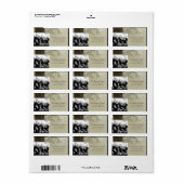 Personalisiertes Weihnachts-Weihnachtsschild für d Adressaufkleber (Vorne)