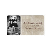 Personalisiertes Weihnachts-Weihnachtsschild für d Adressaufkleber (Vorne)