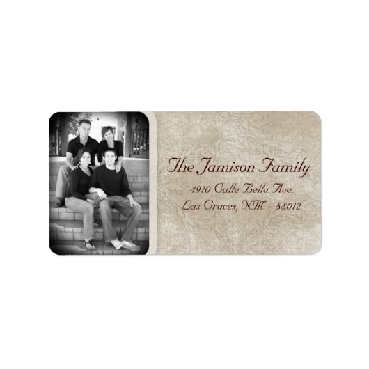 Personalisiertes Weihnachts-Weihnachtsschild für d Adressaufkleber (Vorne)