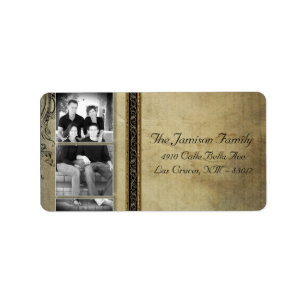 Personalisiertes Weihnachts-Weihnachtsschild für d Adressaufkleber