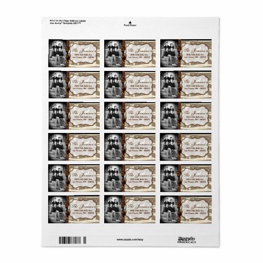 Personalisiertes Weihnachts-Weihnachtsschild für d Adressaufkleber (Vorne)