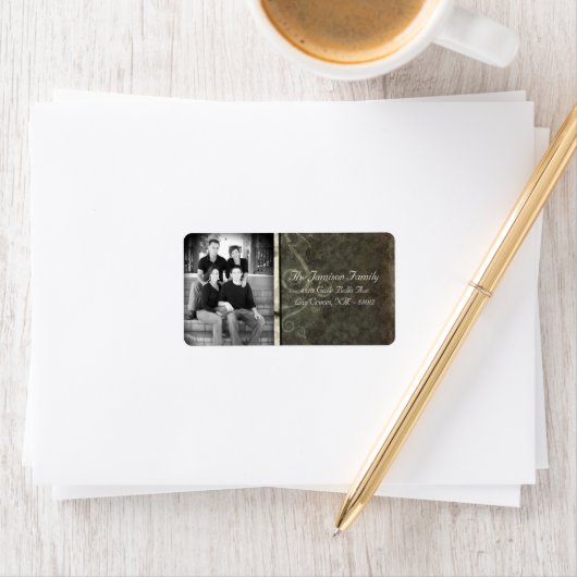 Personalisiertes Weihnachts-Weihnachtsschild für d Adressaufkleber (Insitu)