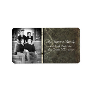 Personalisiertes Weihnachts-Weihnachtsschild für d Adressaufkleber