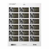 Personalisiertes Weihnachts-Weihnachtsschild für d Adressaufkleber (Vorne)