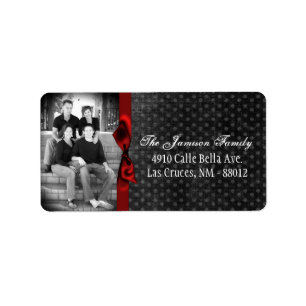 Personalisiertes Weihnachts-Weihnachtsschild für d Adressaufkleber