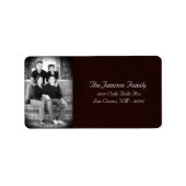 Personalisiertes Weihnachts-Weihnachtsschild für d Adressaufkleber (Vorne)