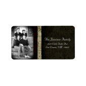 Personalisiertes Weihnachts-Weihnachtsschild für d Adressaufkleber (Vorne)