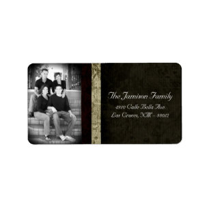 Personalisiertes Weihnachts-Weihnachtsschild für d Adressaufkleber