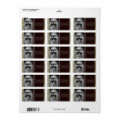 Personalisiertes Weihnachts-Weihnachtsschild für d Adressaufkleber (Vorne)