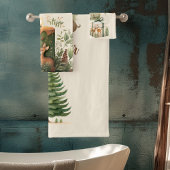 Personalisiertes Weihnachts-Whimsical-Baby 1. Chri Badhandtuch Set