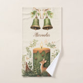 Personalisiertes Weihnachts-Whimsical-Baby 1. Chri Badhandtuch Set (Handtuch)