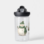 Personalisiertes Weihnachts-Whimsical-Baby 1. Chri Trinkflasche (Vorne)