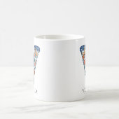 Personalisiertes Weihnachts-Winterdorf-Monogramm V Kaffeetasse (Mittel)