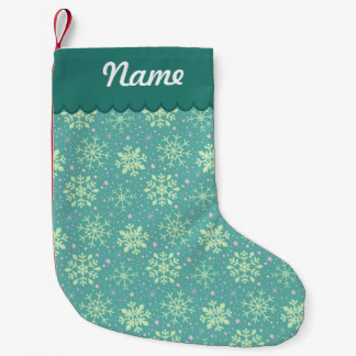 Personalisiertes Weihnachtsaquamarines Kleiner Weihnachtsstrumpf