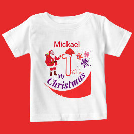 Personalisiertes Weihnachtsbaby "Mein 1. Weihnacht Baby T-shirt