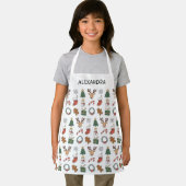 Personalisiertes Weihnachtsbackmuster für Kinder Schürze (Insitu)