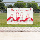 Personalisiertes Weihnachtsbanner Candy Canes Snow Banner (Insitu)