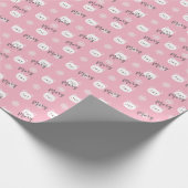 Personalisiertes Weihnachtsbärchen Geschenkpapier (Ecke)