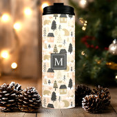 Personalisiertes Weihnachtsbärdorf Thermosbecher